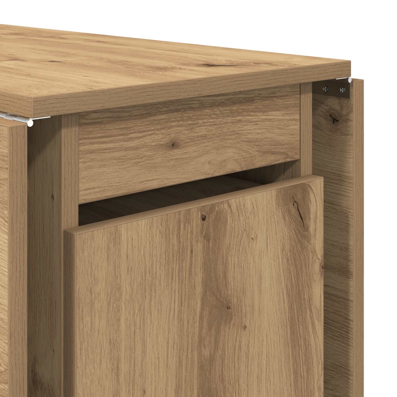 Esstisch 2 pcs 140 x 80 x 77 cm Holzwerkstoff Weiß Rechtwinklig