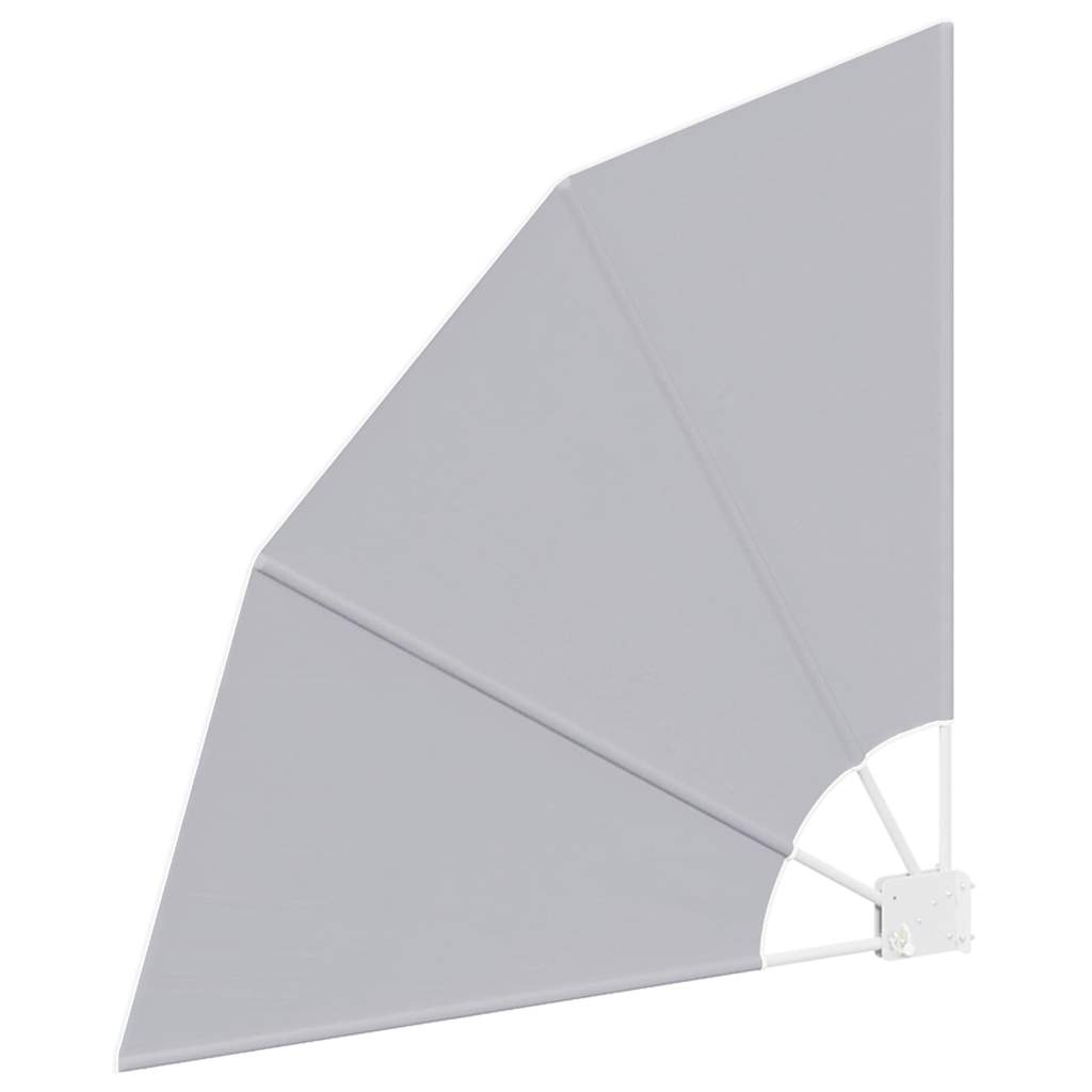 Faltbarer Balkonfächer Grau 210×210 cm