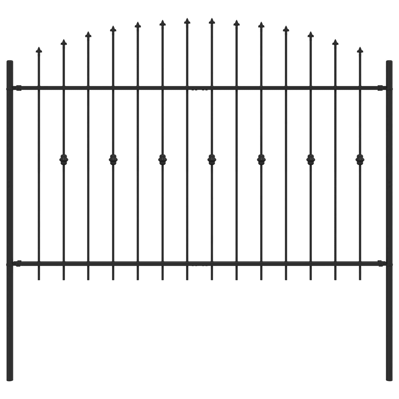 Spießzaun Asten Schwarz
