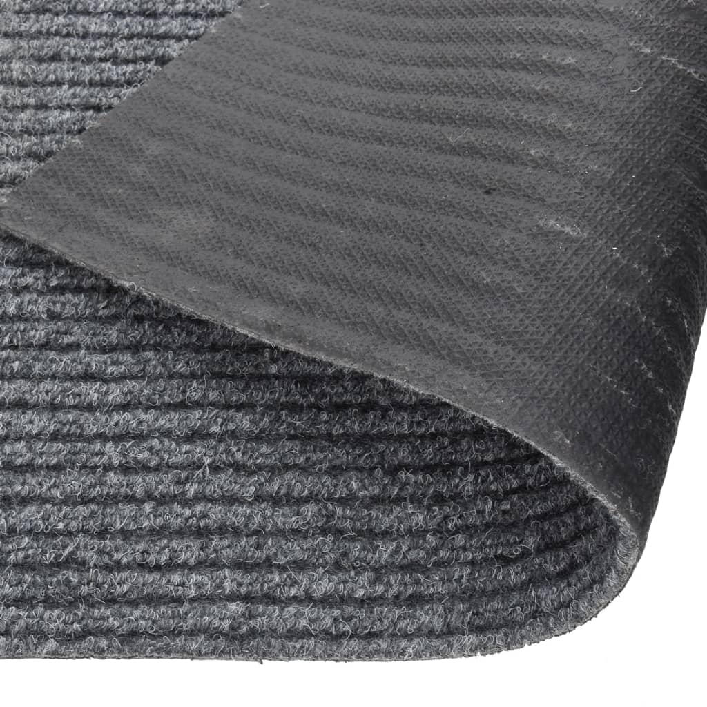 Teppichläufer Grau 80 x 150 cm Stoff