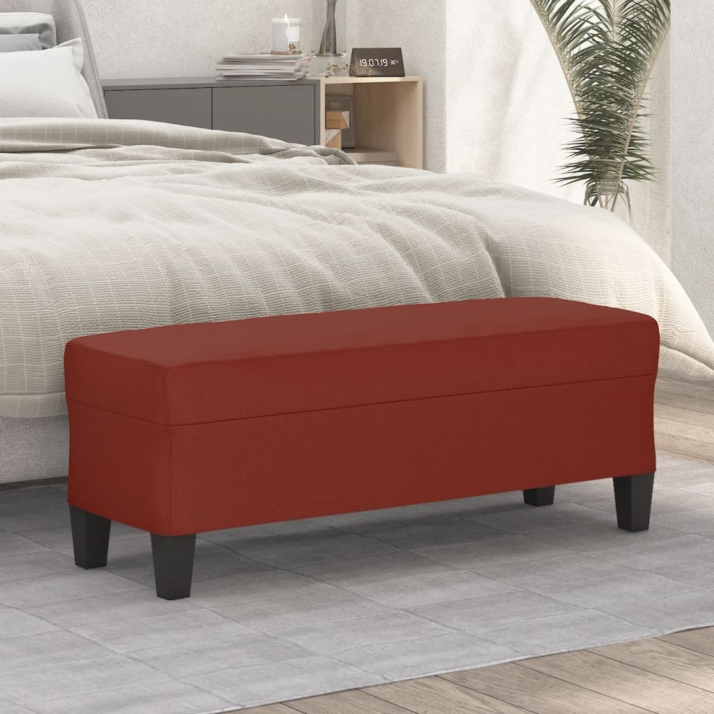 Sitzbank Schwarz 70x35x41 cm Kunstleder
