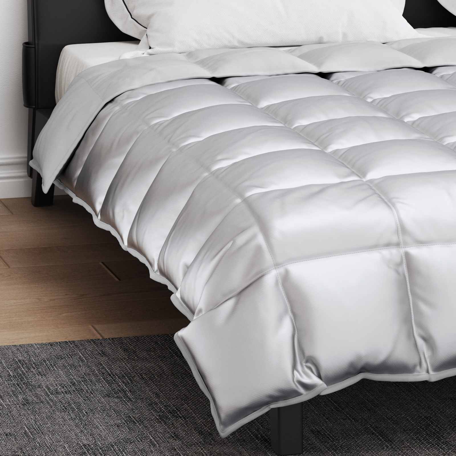 Winterbettdecke Gold 135 x 200 cm Satin und Mikrofaser