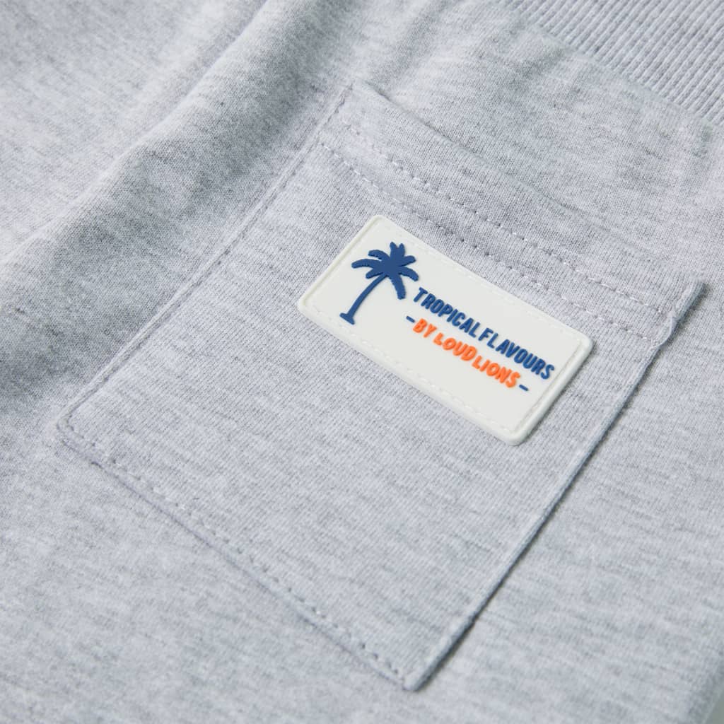 Kindershorts mit Kordelzug Dunkelblau Melange 140