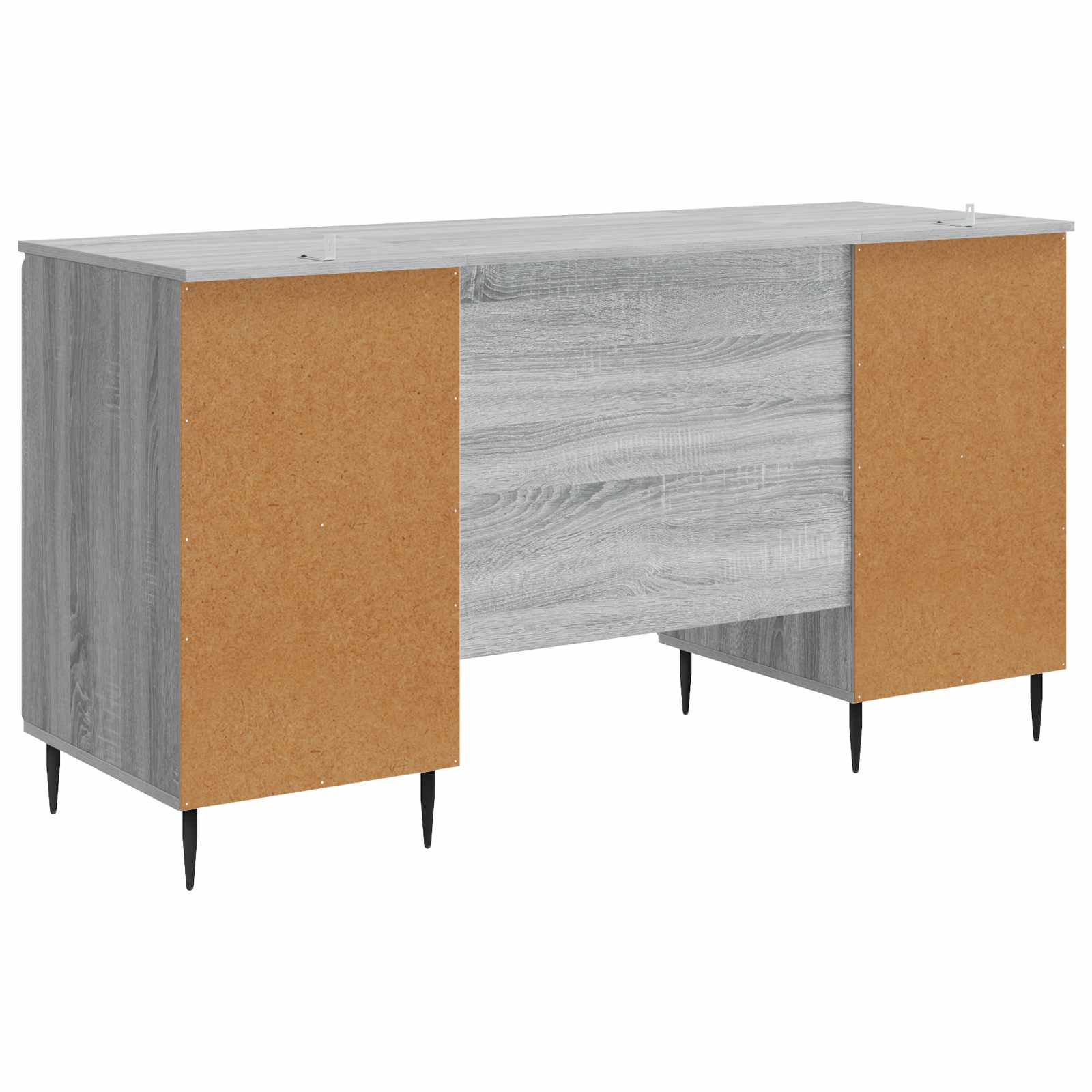 Schreibtisch mit Regal Schwarz 142,5 x 50 x 75 cm Holzwerkstoff