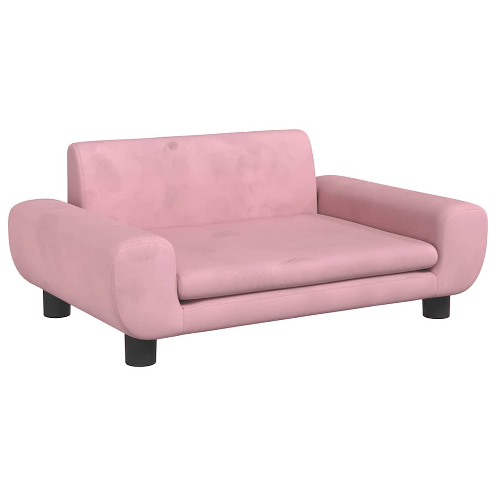 Hundebett Blau 100x54x33 cm Samt