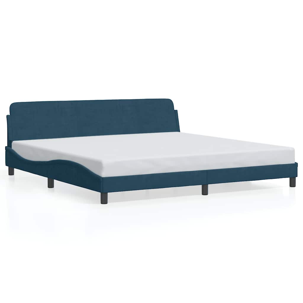 Bettgestell "Dover" Hellgrau 80x200 cm Samt