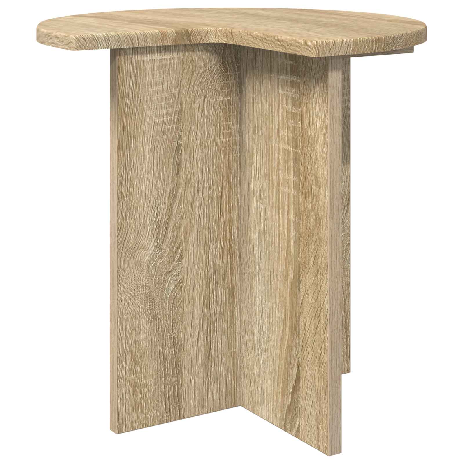 Beistelltisch mit Speicher Weiß Ø 39 x 38 cm Holzwerkstoff