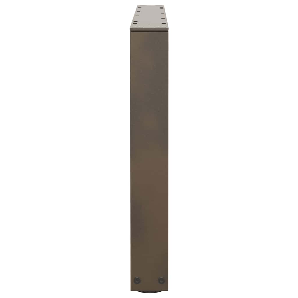Couchtischbeine V-Form 2 Stück Schwarz 30x(30-31,3) cm Stahl