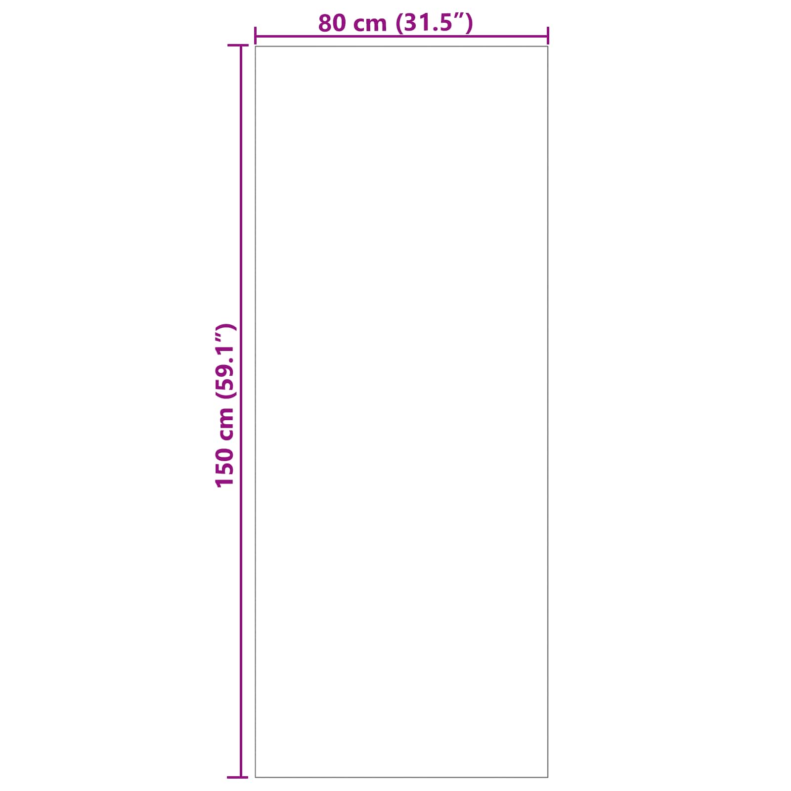 Bereichsteppiche Rechtwinklig SIROLO Creme 150 x 80 cm