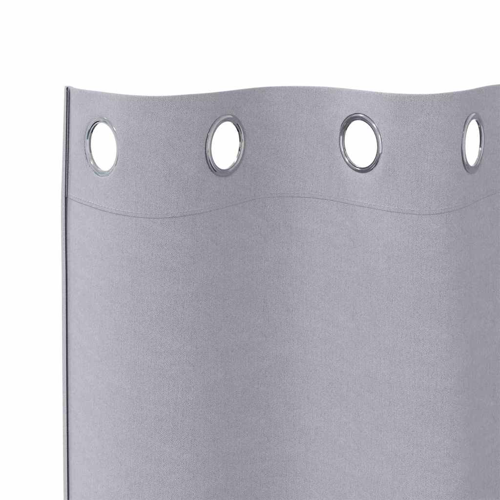 Verdunkelungs-Vorhänge mit Ringen 2 pcs Beige 140 x 140 cm