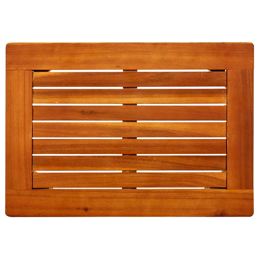 Couchtisch Helles Akazienholz 45 x 45 x 36 cm Massivholz Akazie