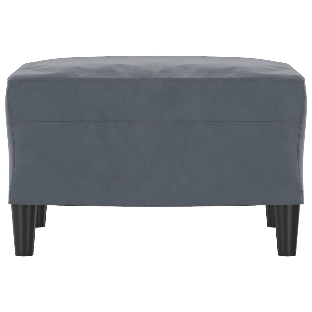 Fußhocker Hellgrau 60x50x41 cm Samt