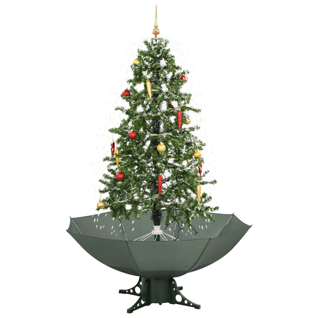 Schneiender Weihnachtsbaum mit Schirmfuß Grün 75 cm