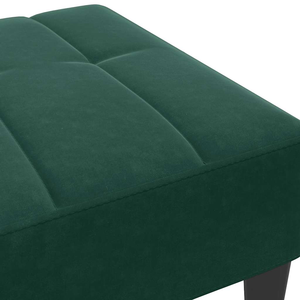Fußhocker Blau 77x55x31 cm Samt