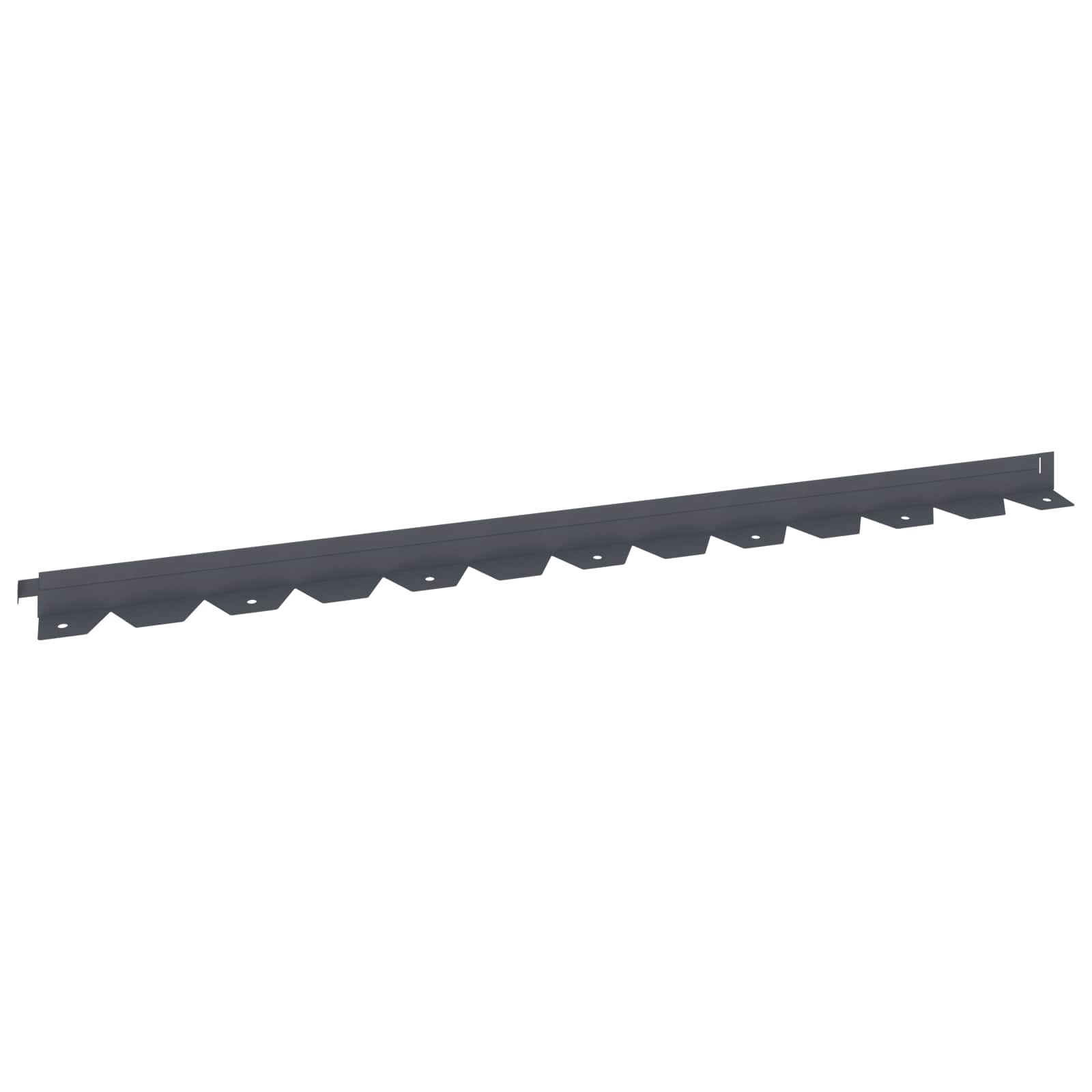 Raseneinfassung 10 pcs 102 x 4 x 4 cm Stahl Schwarz