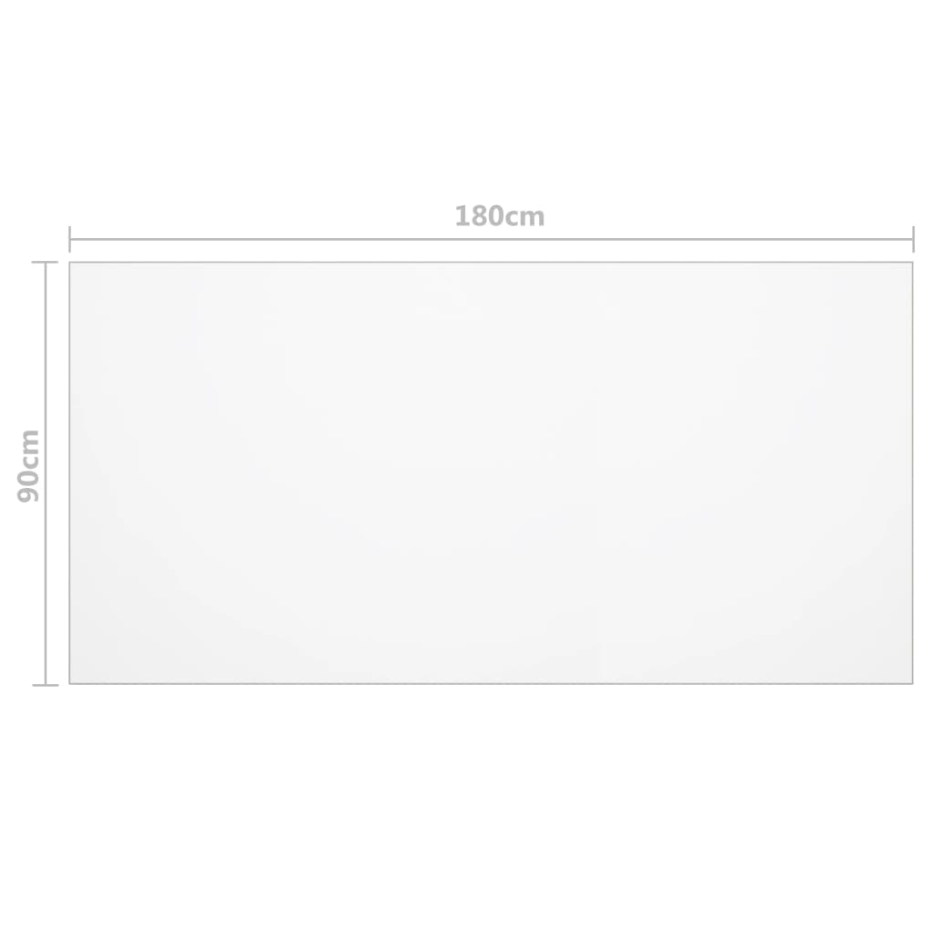Tischfolie Transparent 100x60 cm 1,6 mm PVC