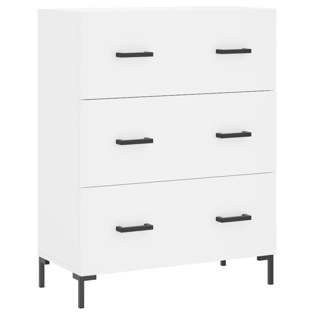 Highboard Betongrau 69,5x34x180 cm Holzwerkstoff