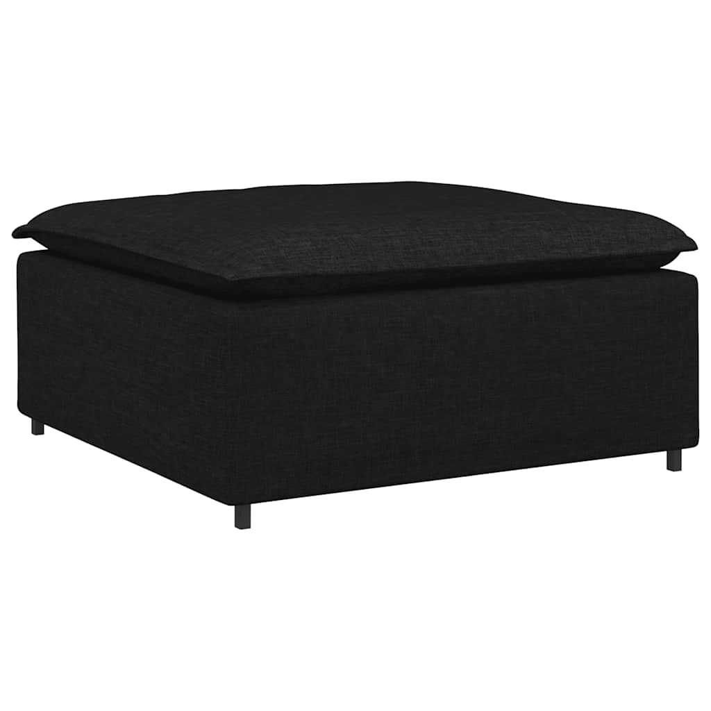 Modulares Sofa Endmodul mit Armlehne Kissen Hellgrau 100 cm