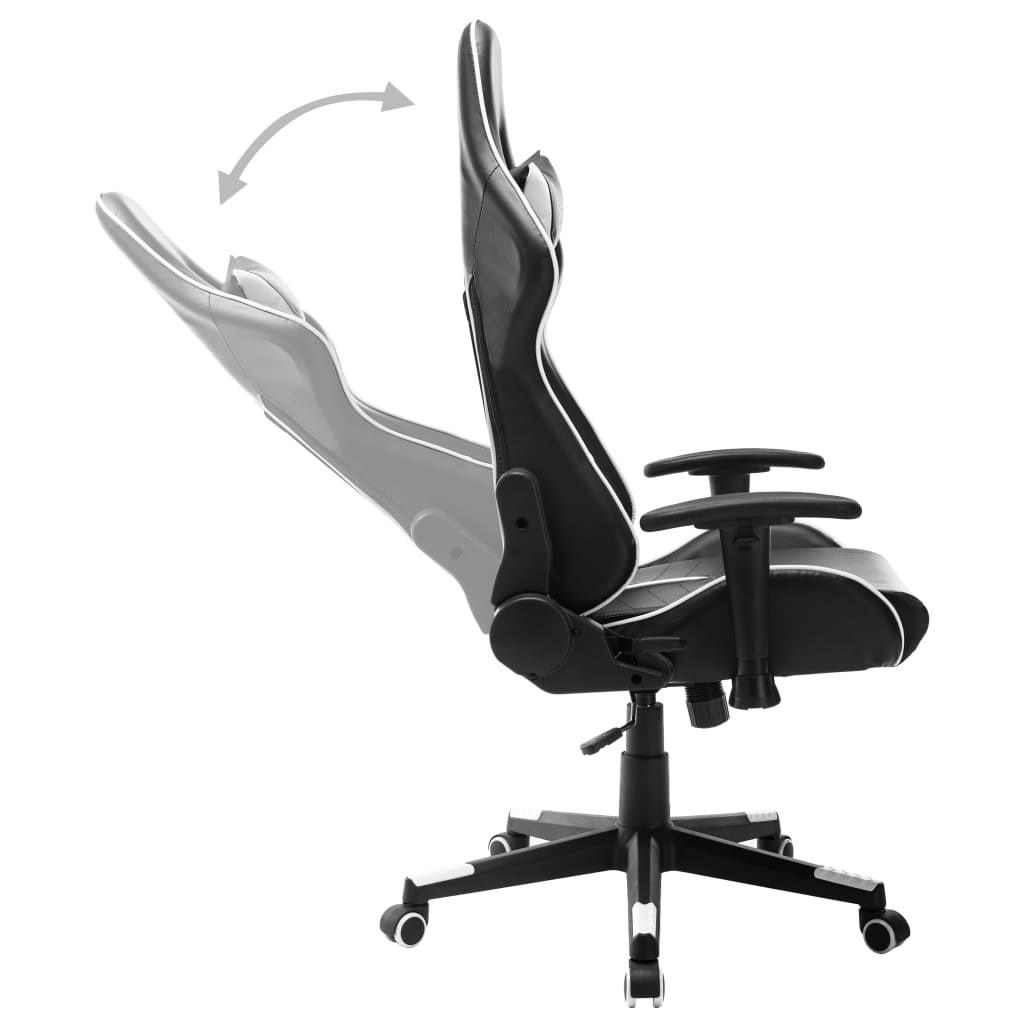 Gaming-Stuhl Schwarz und Blau Kunstleder