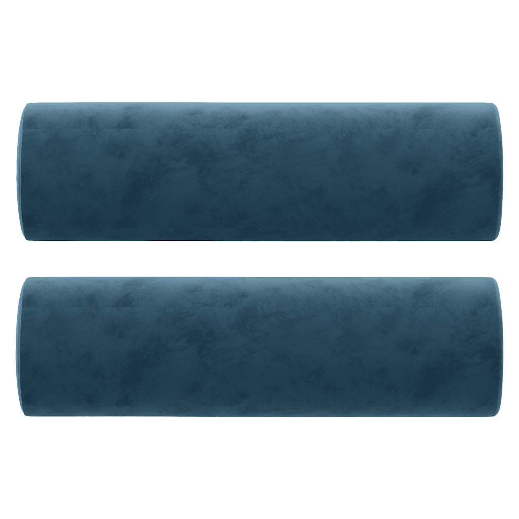 2-Sitzer-Sofa mit Zierkissen Dunkelgrün 120 cm Samt