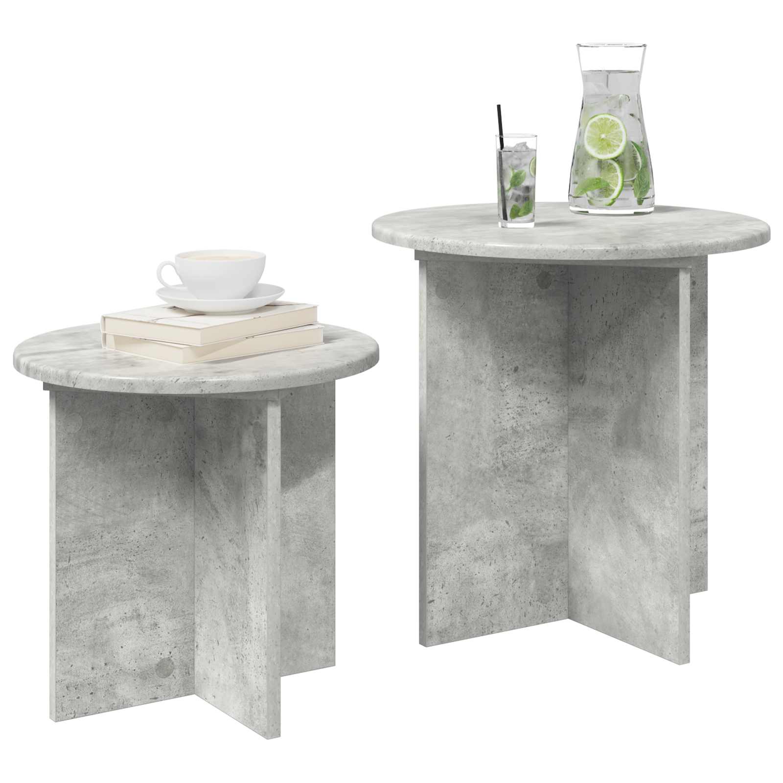 Beistelltisch-Set mit Speicher 2 pcs Holzwerkstoff