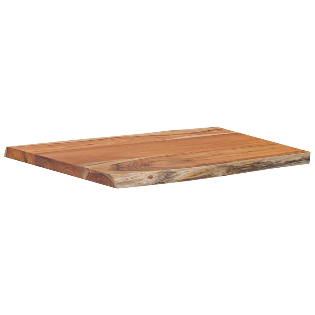 Tischplatte 40x40x2,5 cm Rechteckig Massivholz Akazie Baumkante