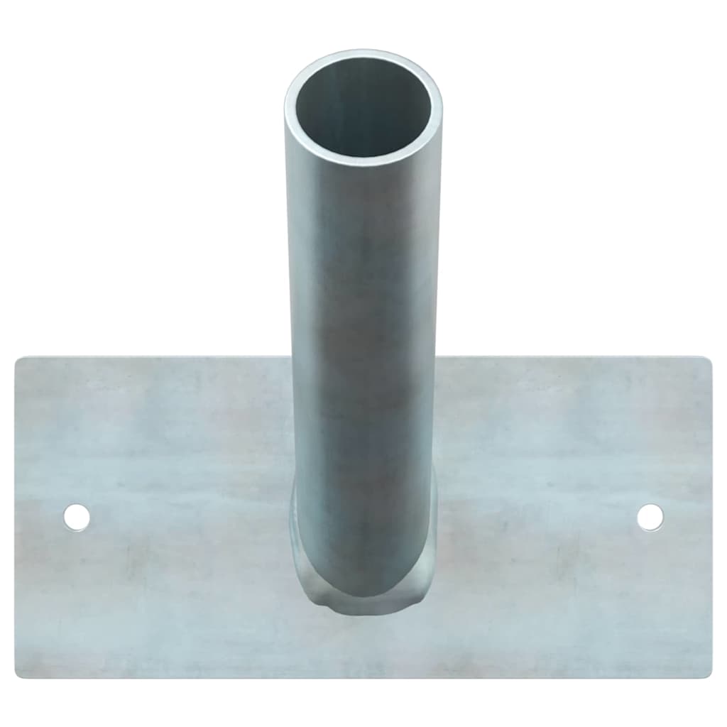 Fahnen Pole Holde Schwarz 10,5 x 7,5 x 0,25 cm Stahl