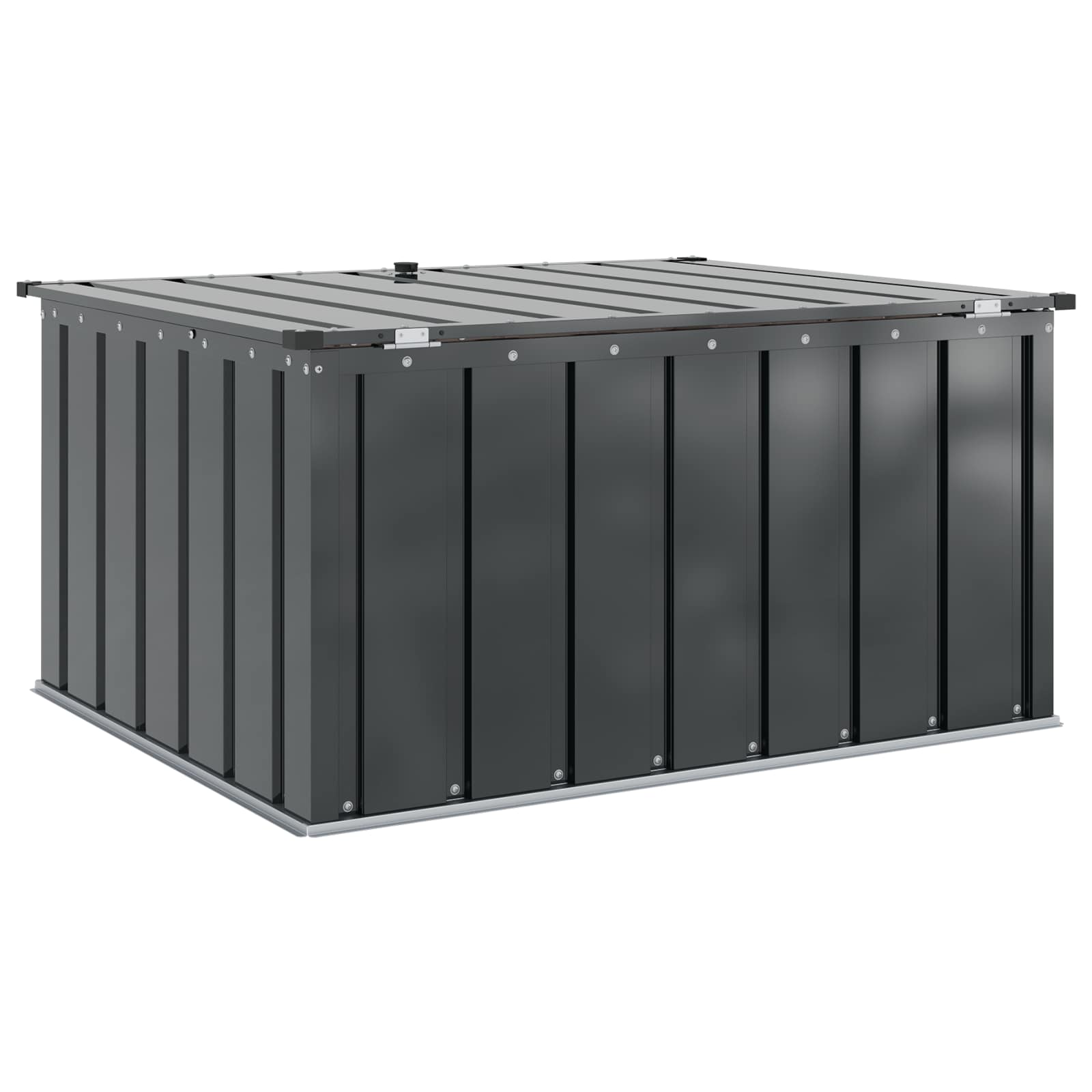 Gartenlagerbox Schwarz 101 x 56,5 x 50 cm Stahl