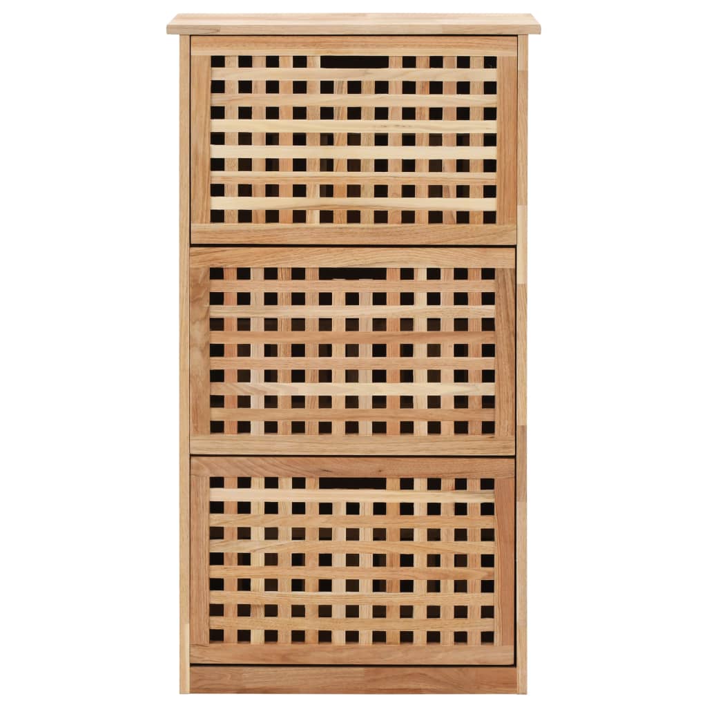 Schuhbank 94 x 20 x 38 cm Walnussholz Massiv
