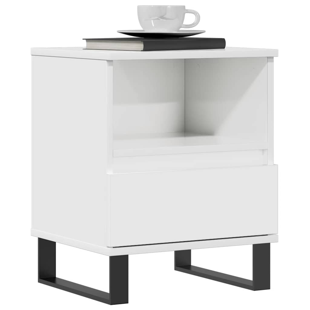 Bettschrank Schwarz Eichen-Optik 40 x 35 x 50 cm Holzwerkstoff