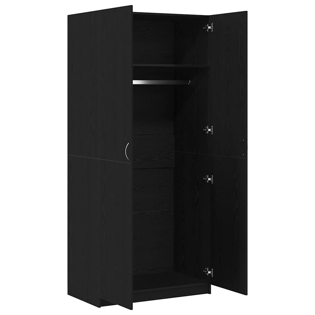Kleiderschrank Weiß 90x52x200 cm Holzwerkstoff