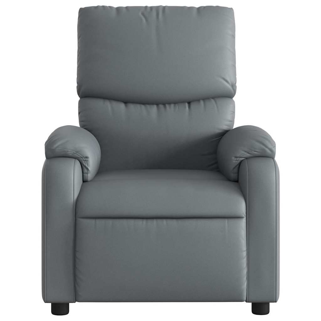 Massage-Relaxsessel, Kunstleder, Schwarz