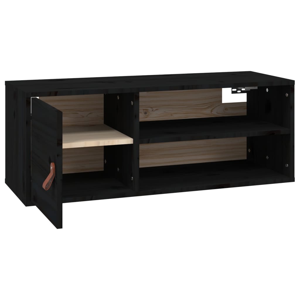 Wandschrank 80x30x30 cm Massivholz Kiefer