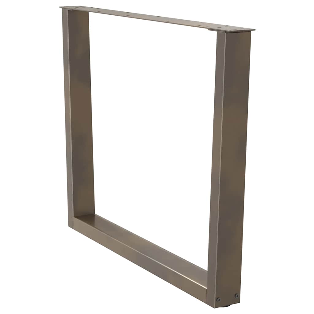 Couchtischbeine V-Form 2 Stück Schwarz 30x(30-31,3) cm Stahl