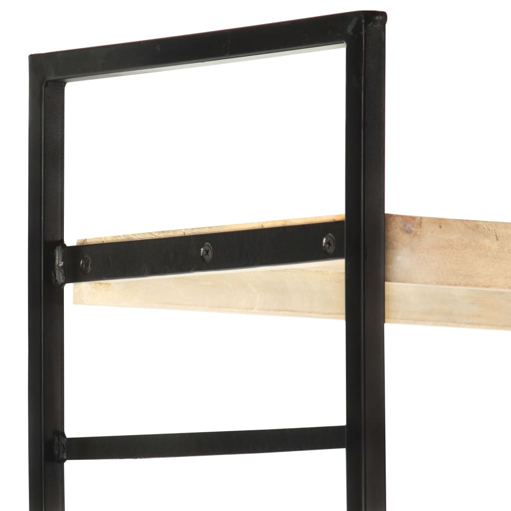 Bücherregal 4 Ebenen 80x30x180 cm Altholz Massiv