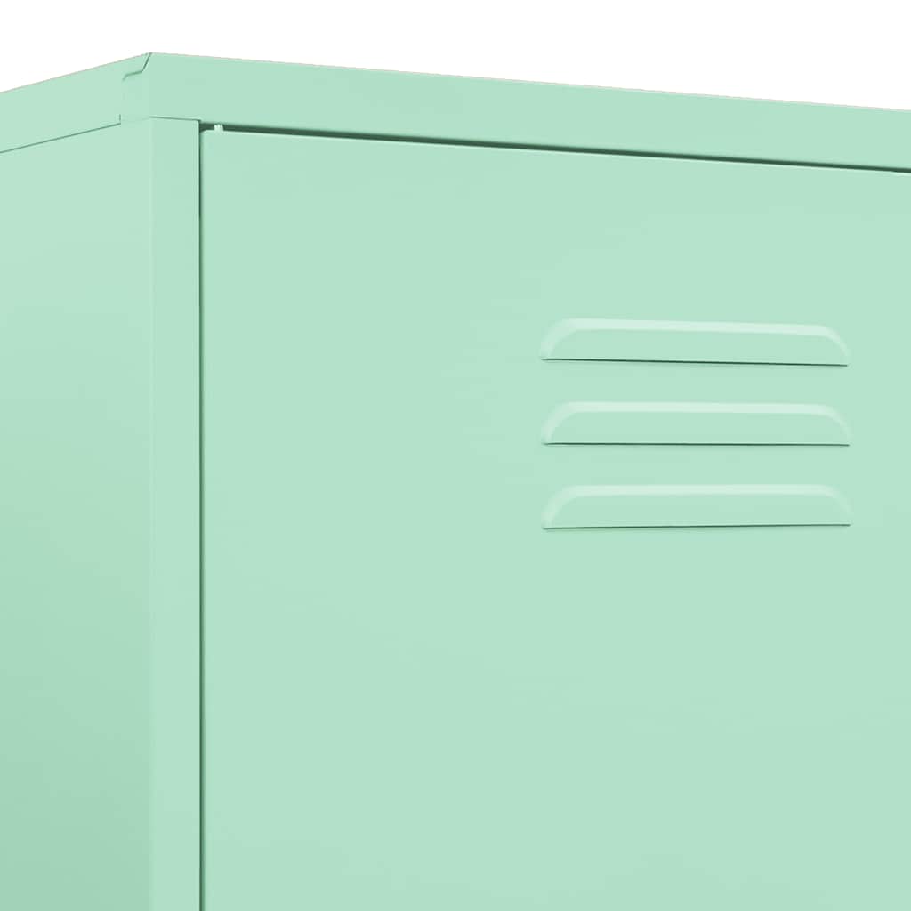 Kleiderschrank Olivgrün 90x50x180 cm Stahl