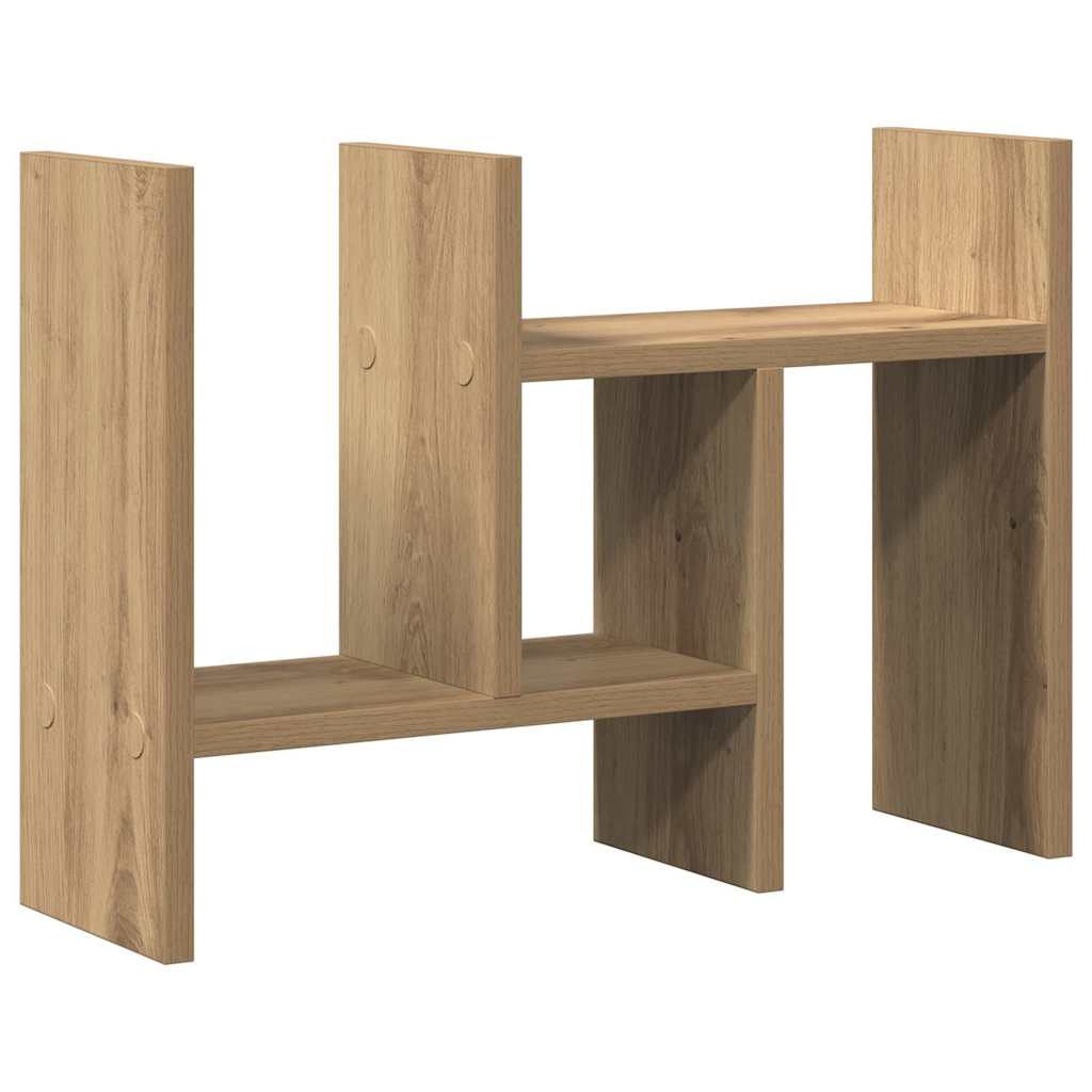 Schreibtisch-Organizer Weiß 34,5x15,5x35,5 cm Holzwerkstoff