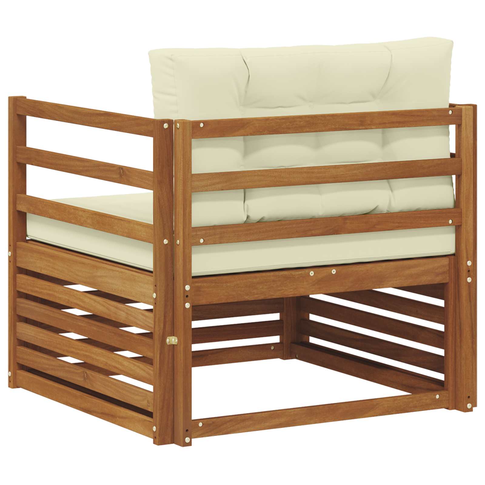 2 Stück Outdoor-Sofa Natur