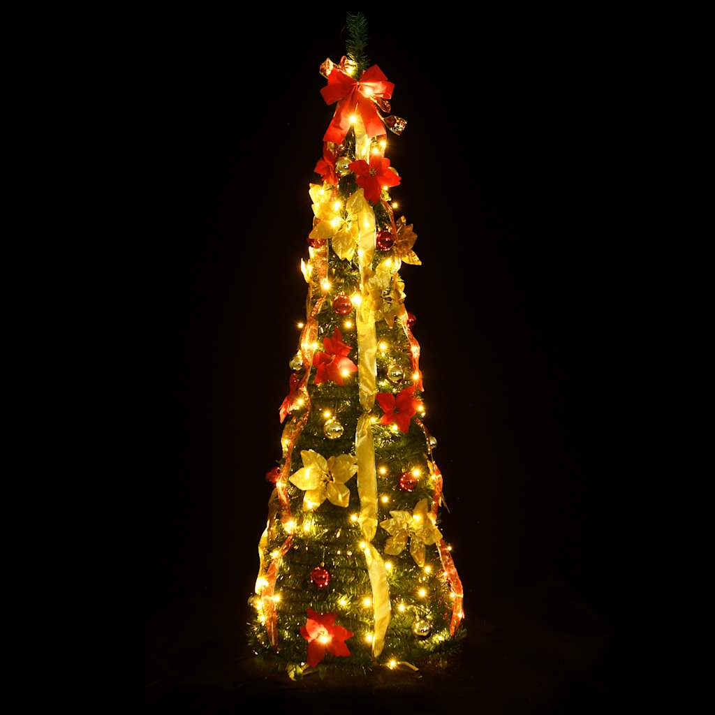 Pop-Up-Weihnachtsbaum Künstlich 50 LEDs Grün 120 cm