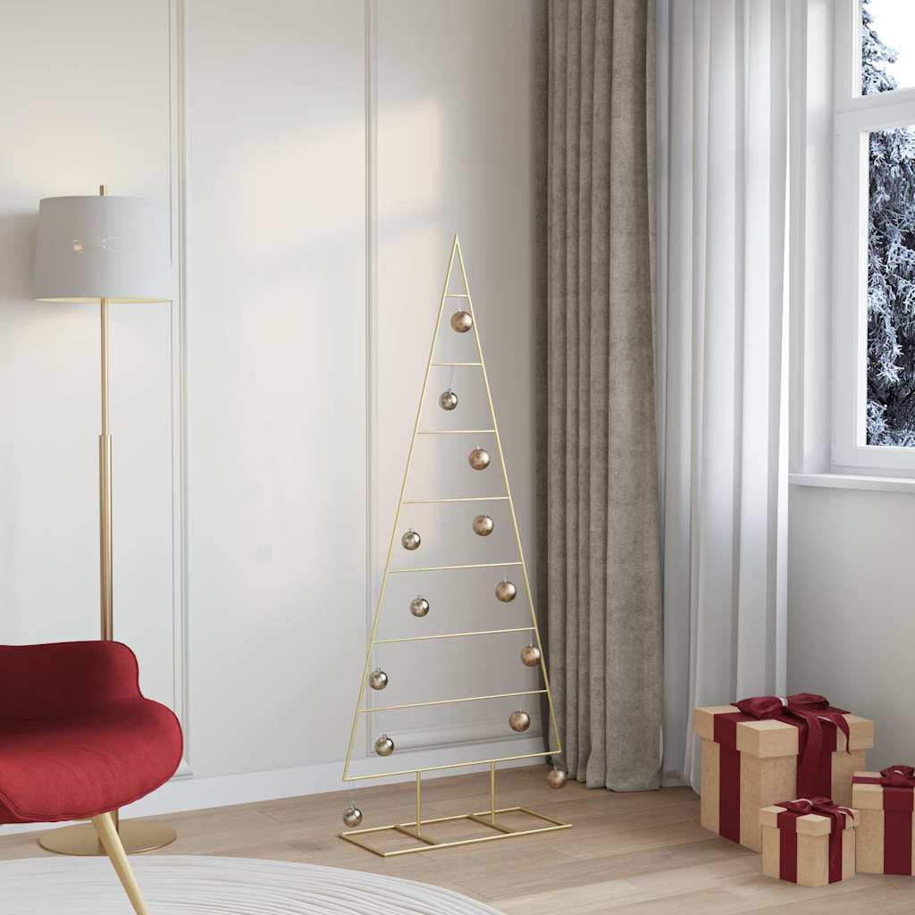 Metall Weihnachtsbaum Gold 60 cm Pulverbeschichteter Stahl