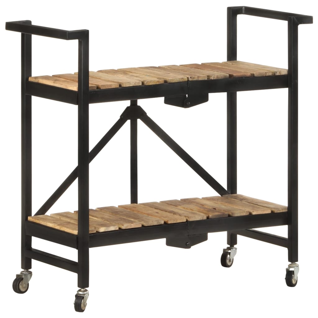 Küchenwagen 87x36x81 cm Altholz Massiv