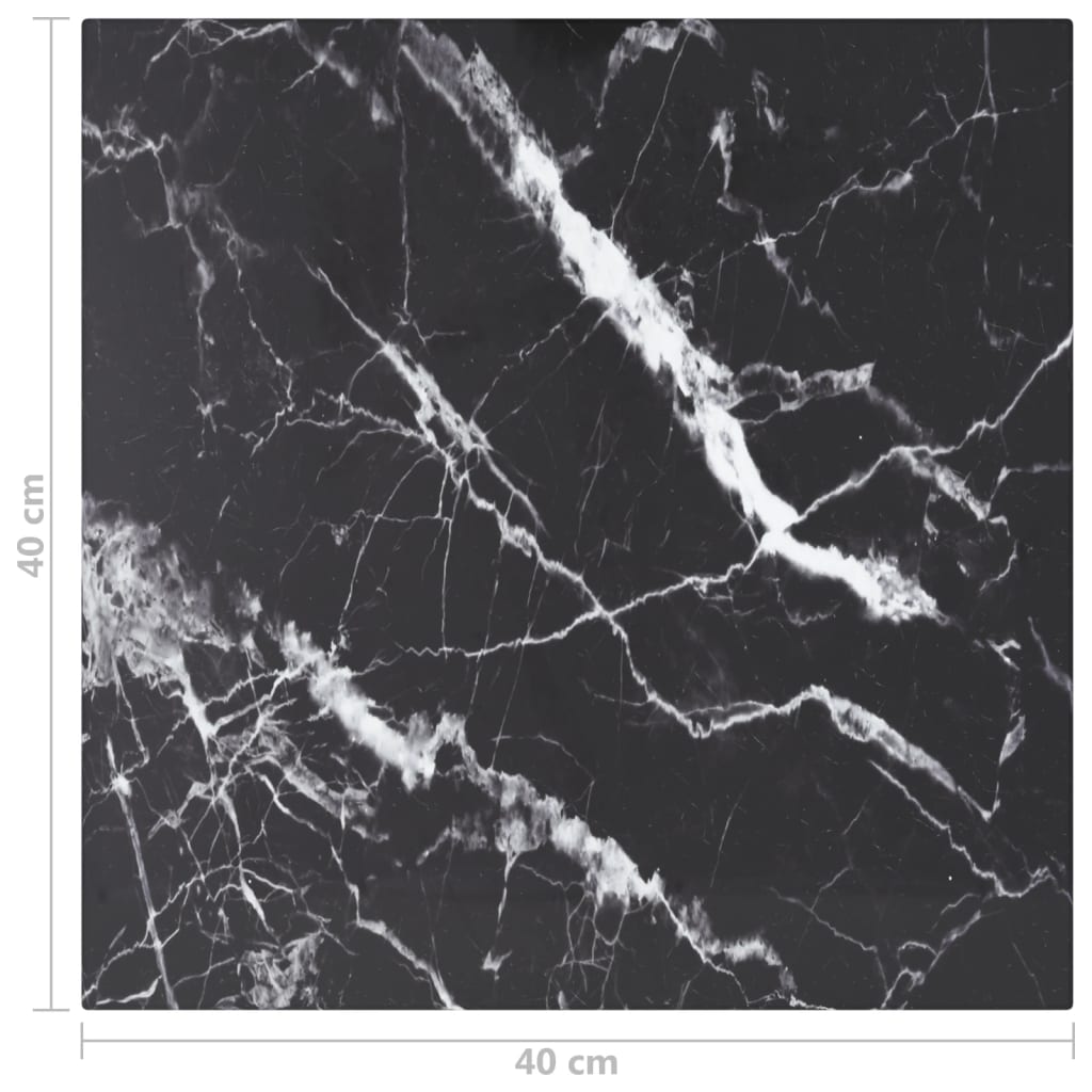 Tischplatte aus gehärtetem Glas quadratisch 700x700 mm