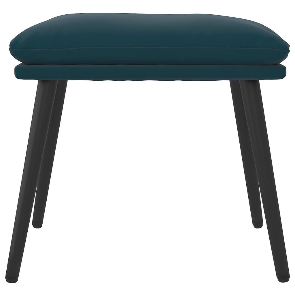 Fußhocker Hellgrau 45x29,5x35 cm Samt