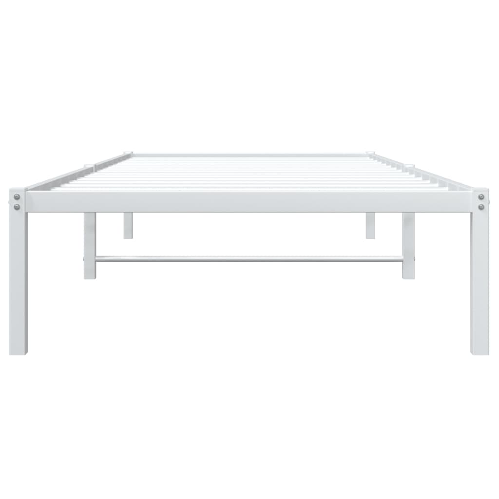 Bettgestell Metall Schwarz 75x190 cm