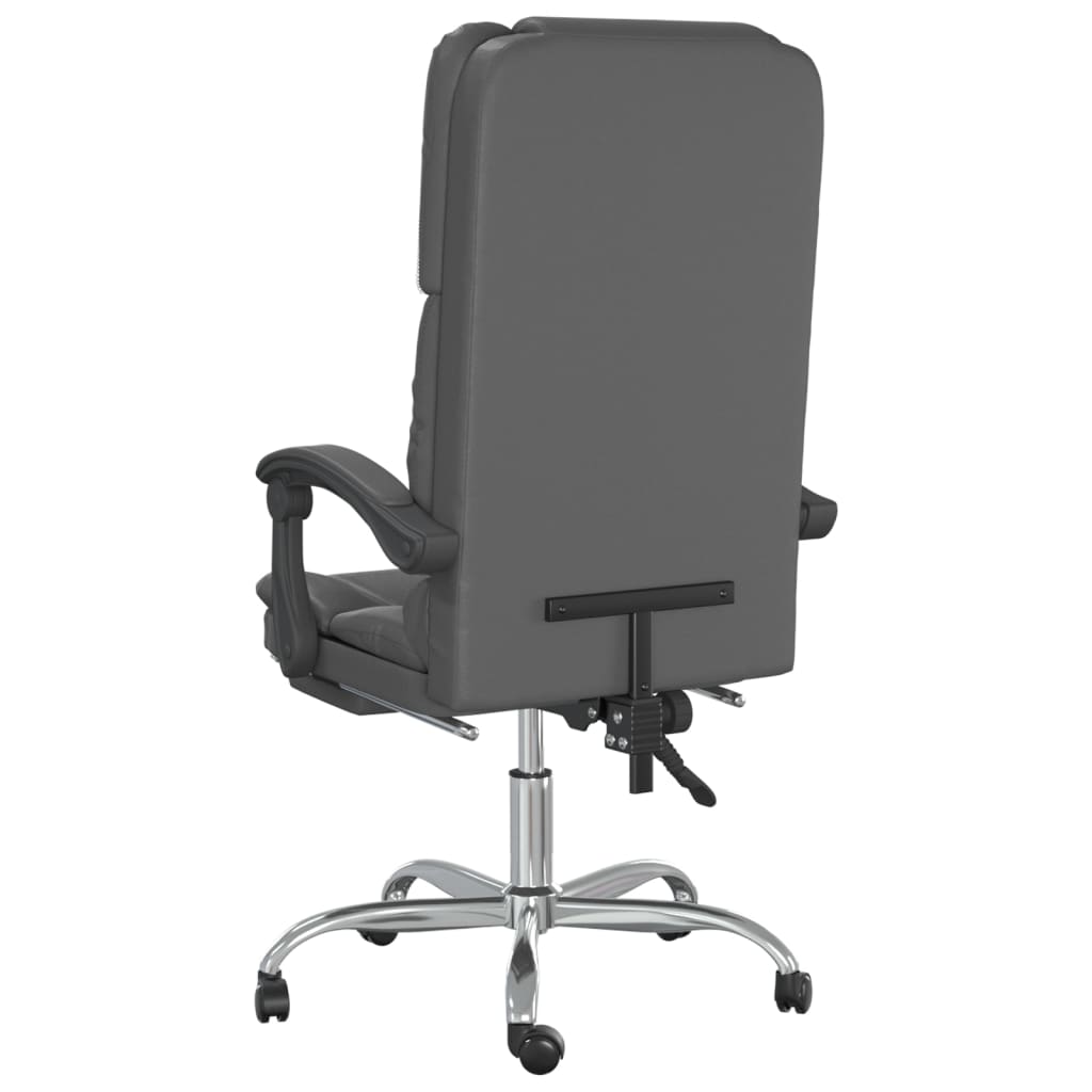 Bürostuhl mit Massagefunktion Schwarz Kunstleder