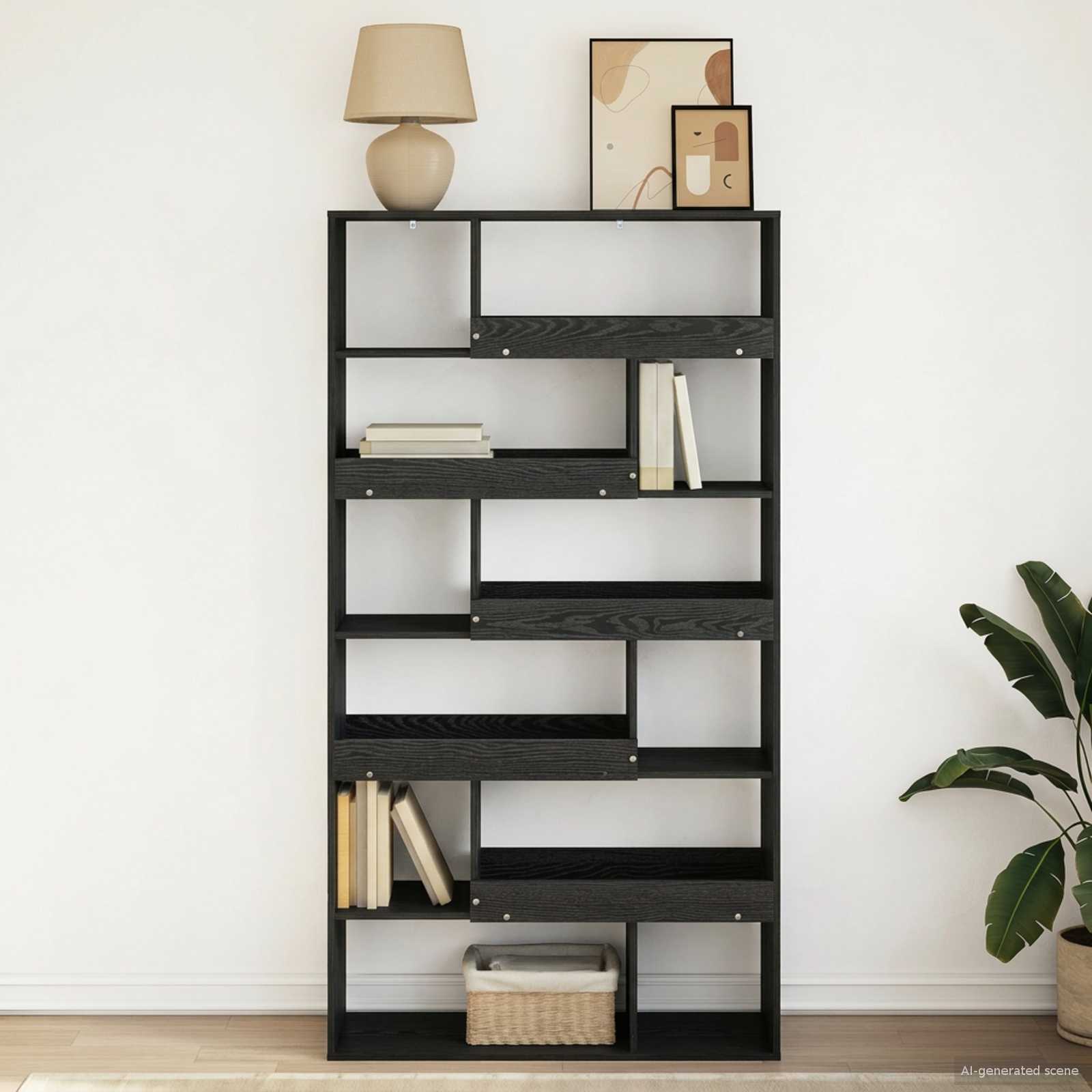 Bücherregal Räuchereiche 100x33x156,5 cm Holzwerkstoff