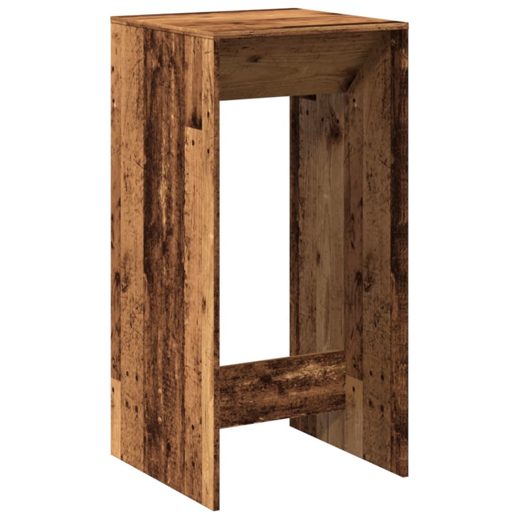 Bartisch Schwarz Eichen-Optik 102 x 50 x 103,5 cm Holzwerkstoff