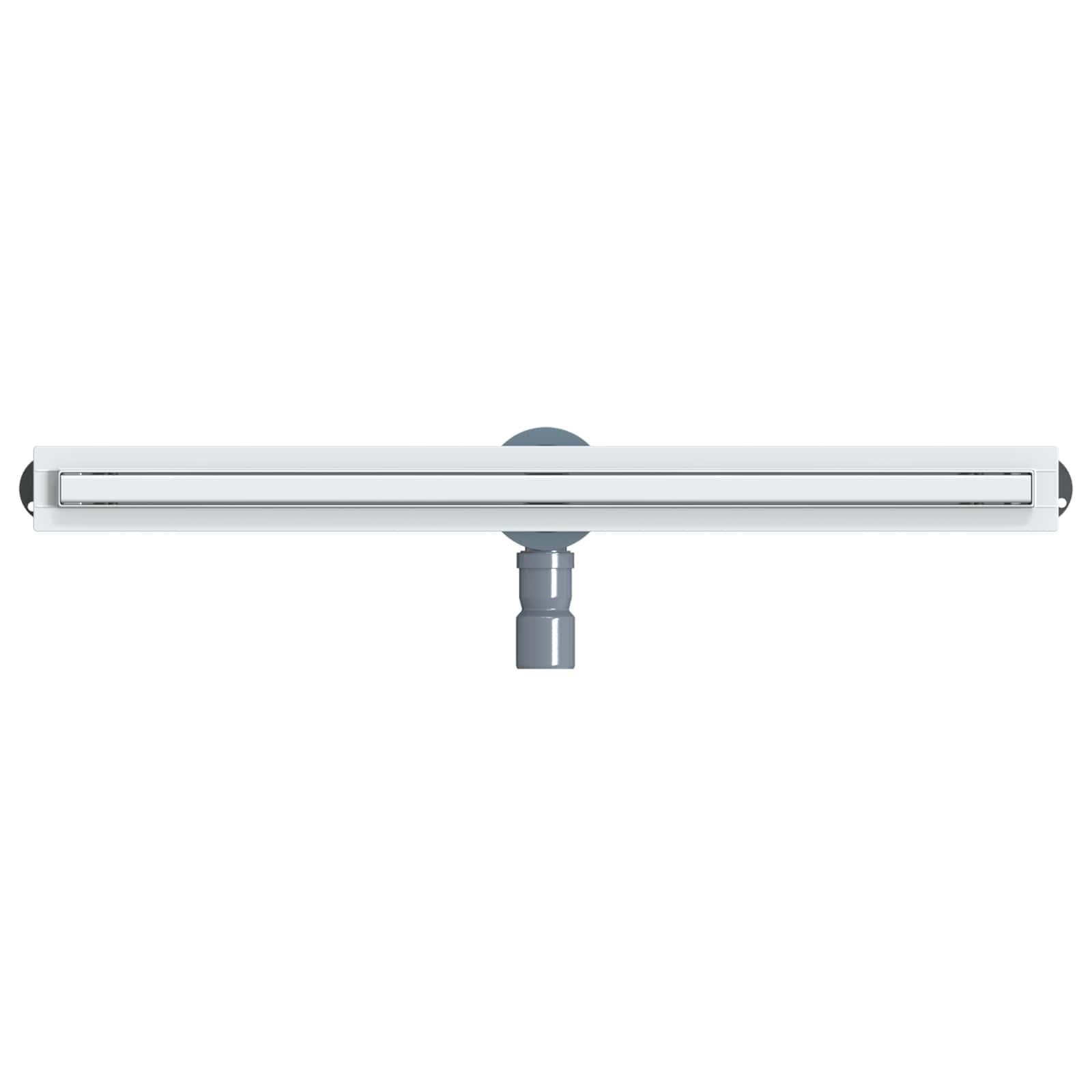 360° Duschablauf mit slim Modell Silber 50 cm Edelstahl 304