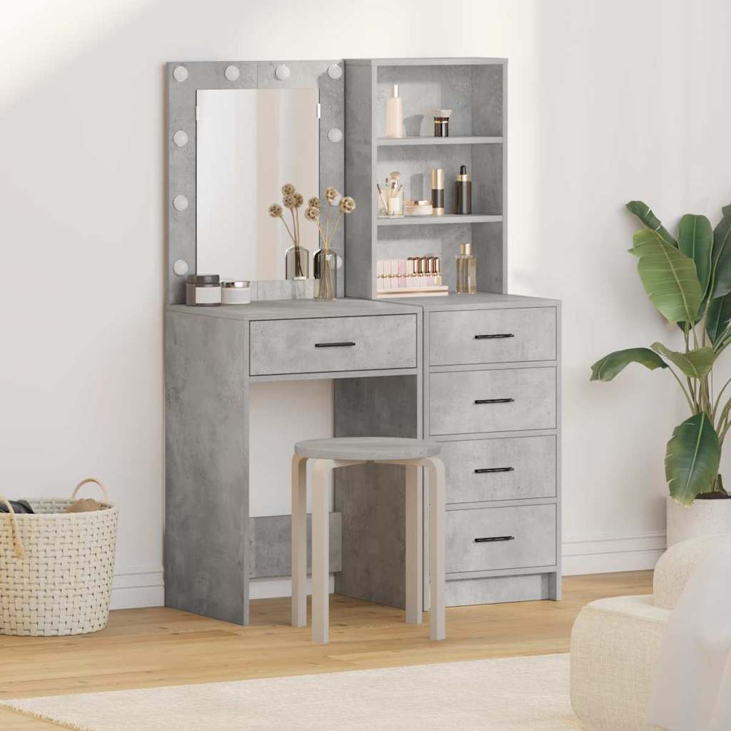 Schminktisch 2 pcs Weiß 50 x 41 x 135 cm Holzwerkstoff