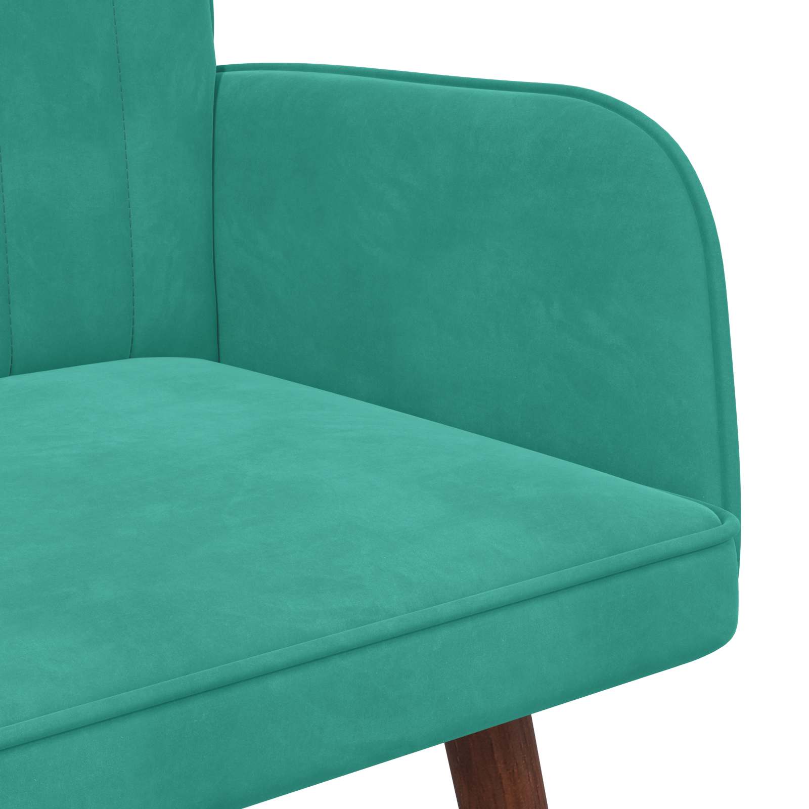 2-Sitzer Sofa Hellgrau 115 x 61 x 87 cm Samt (V)